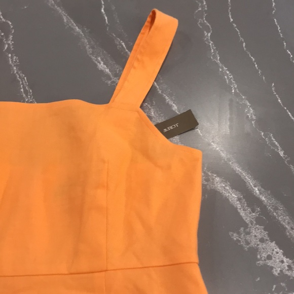 J Crew Squareneck A-Line Dress in Strech Linen Blend NWT✨ - Picture 2 of 4